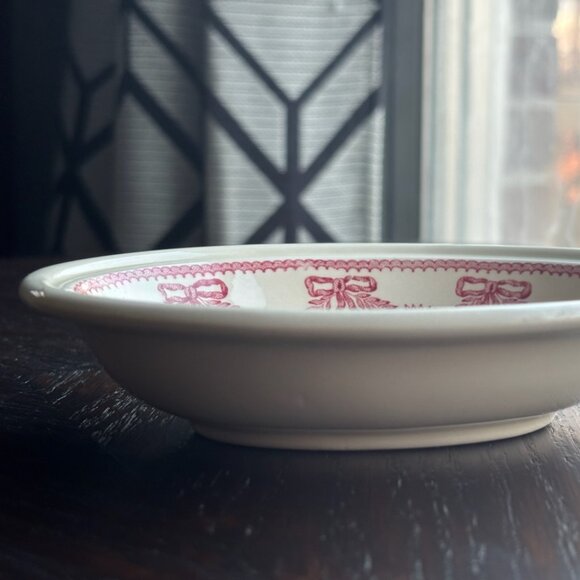 Vintage Mason’s Red & Ivory Crabtree & Evelyn London Soap Dish (Made In England) - Picture 3 of 8